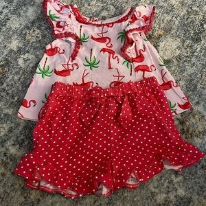 Rare Editions Flamingo and Polka Dot Kids Set